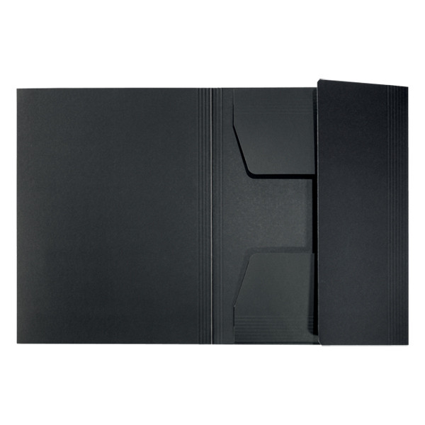 Cardboard 3-flap folder | A4 | Leitz Recycle black 226480 - 1