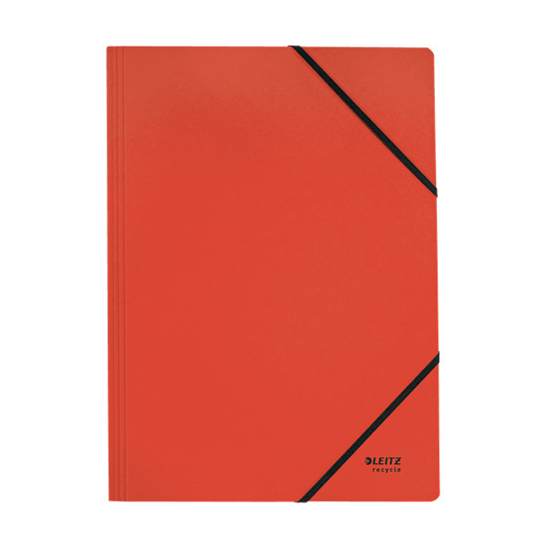 Cardboard elastic folder | A4 | Leitz Recycle red 227557 - 1