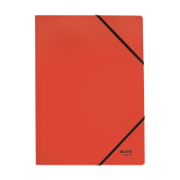Cardboard elastic folder | A4 | Leitz Recycle red 227557