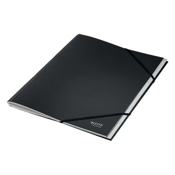Cardboard tabs (6 tabs) sorting folder | A4 | Leitz Recycle black 226482 - 2