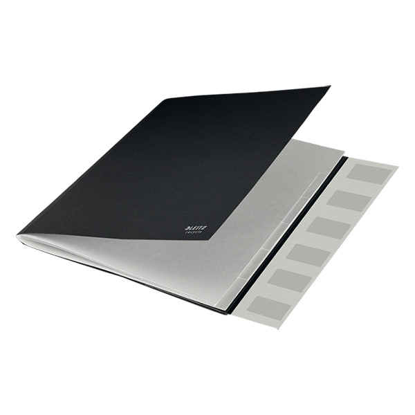Cardboard tabs (6 tabs) sorting folder | A4 | Leitz Recycle black 226482 - 3
