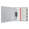 Leitz Cozy A4 white/coloured printable tabs with 12 tabs (11 holes) 12480000 226368 - 2