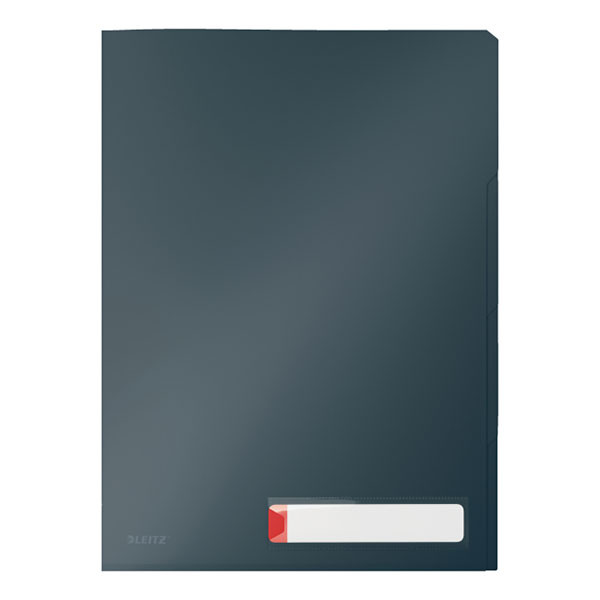 Leitz Cozy Privacy velvet grey A4 view folder with tabs (3-pack) 47160089 226399 - 1