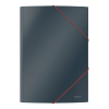 Leitz Cozy velvet grey 3-flap cardboard folder 226408 - 1