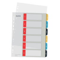Leitz Cozy white/coloured A4 printable cardboard tabs with 6 tabs (11-holes) 12460000 226366