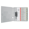 Leitz Cozy white/coloured A4 printable plastic tabs with 20 tabs (11-holes) 12490000 226369 - 2