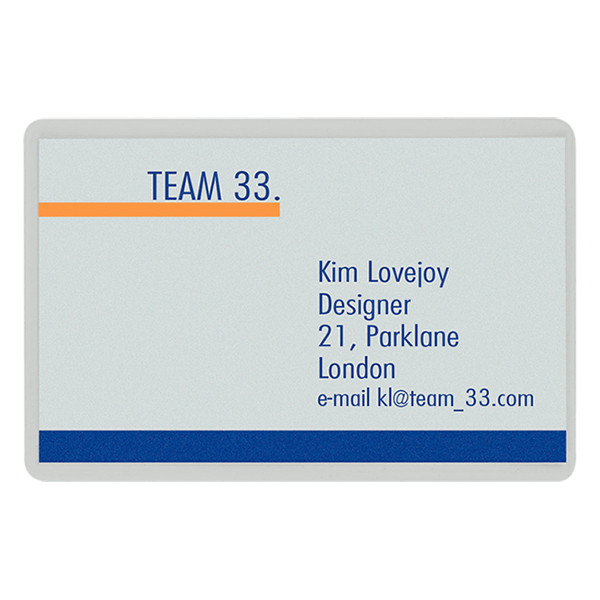 Credit Card laminating pouch (54 x 86mm) 125 micron | glossy | Leitz iLAM | 100-pack 211120 - 2