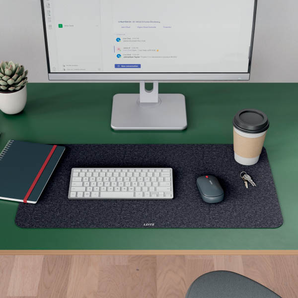 Desk pad | 360 x 700mm | Leitz dark grey felt 213463 - 4