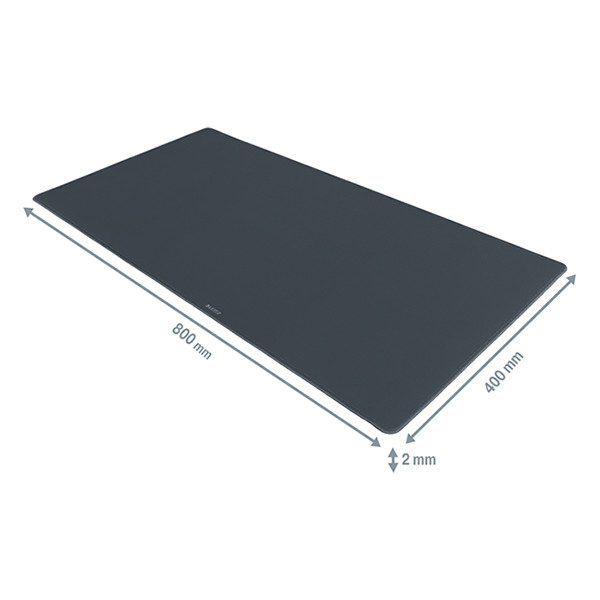 Desk pad | 400 x 800mm | Leitz Cozy velvet grey 226574 - 4