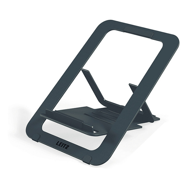 Leitz Ergo dark grey aluminium ultra-slim adjustable laptop stand 63460089 202509 - 1