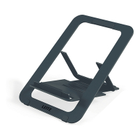 Leitz Ergo dark grey aluminium ultra-slim adjustable laptop stand 63460089 202509
