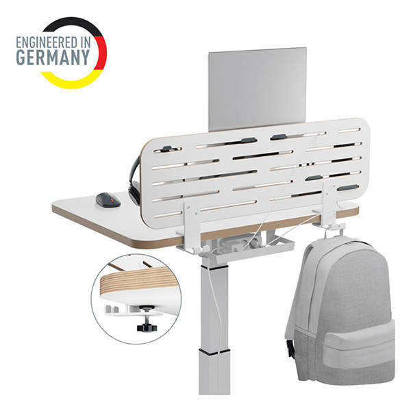 Leitz Ergo desk pegboard with laptop holder, 80 x 25cm 202755 - 7