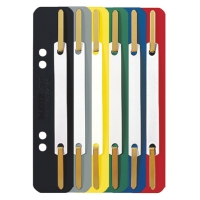 Fastener strips with perforation 6 or 8cm | assorted colours | Leitz | 250-pack 202822
