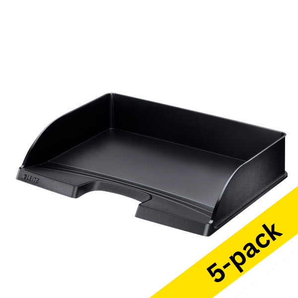 Letter tray (A4+) | Leitz Plus black landscape | 5-pack 226126 - 1