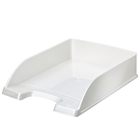 Letter tray (A4) | Leitz 5226 WOW metallic white | 5-pack 211268
