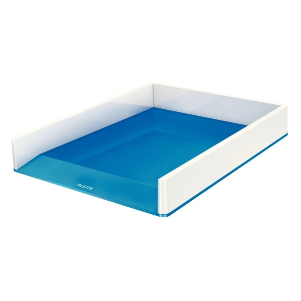 Letter tray (A4) | Leitz 5361 WOW white/blue 226037 - 1
