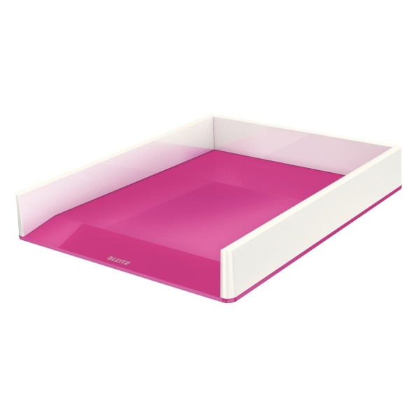 Letter tray (A4) | Leitz 5361 WOW white/pink 226036 - 1