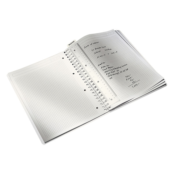 Notepad checkered spiral A4 | 5mm | metallic purple | Leitz WOW  | 80 sheets 211991 - 2