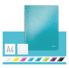 Notepad lecture block A4 | metallic ice blue | Leitz WOW | 80 sheets 211984 - 4