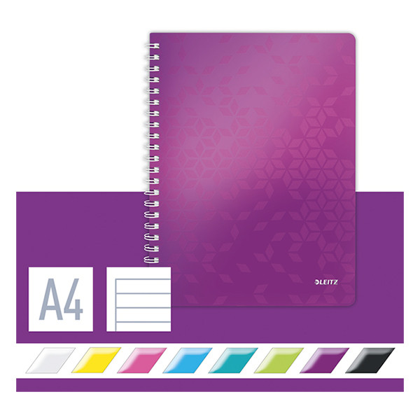 Notepad lecture block A4 | metallic purple | Leitz WOW | 80 sheets 211985 - 3