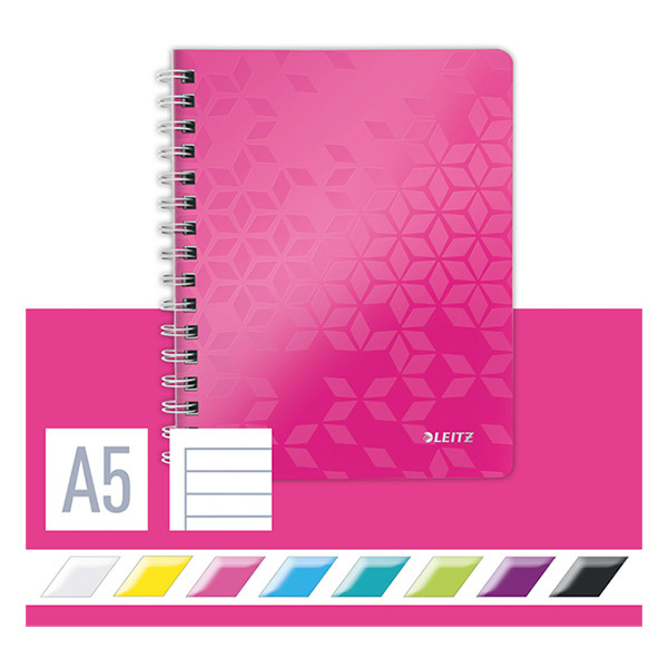 Notepad lecture block A5 | metallic pink | Leitz WOW | 80 sheets 211993 - 5