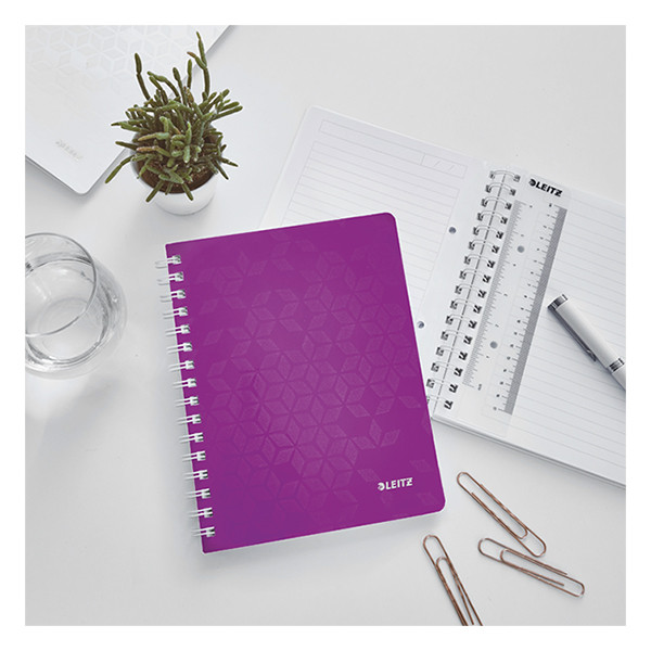 Notepad lecture block A5 | metallic purple | Leitz WOW | 80 sheets 211997 - 2