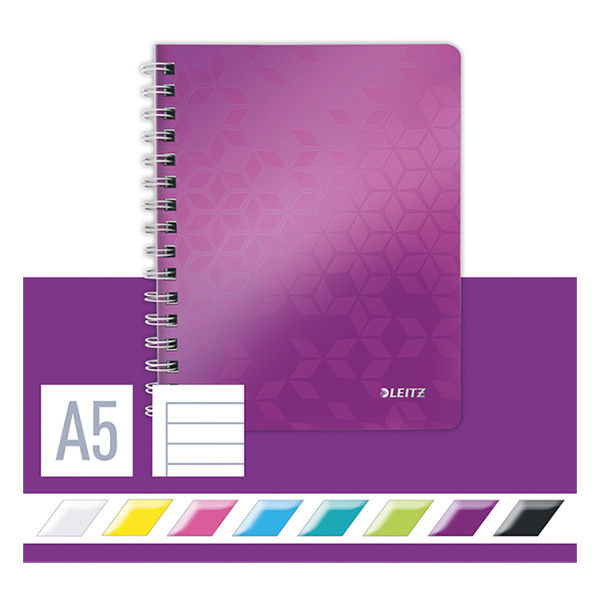 Notepad lecture block A5 | metallic purple | Leitz WOW | 80 sheets 211997 - 4