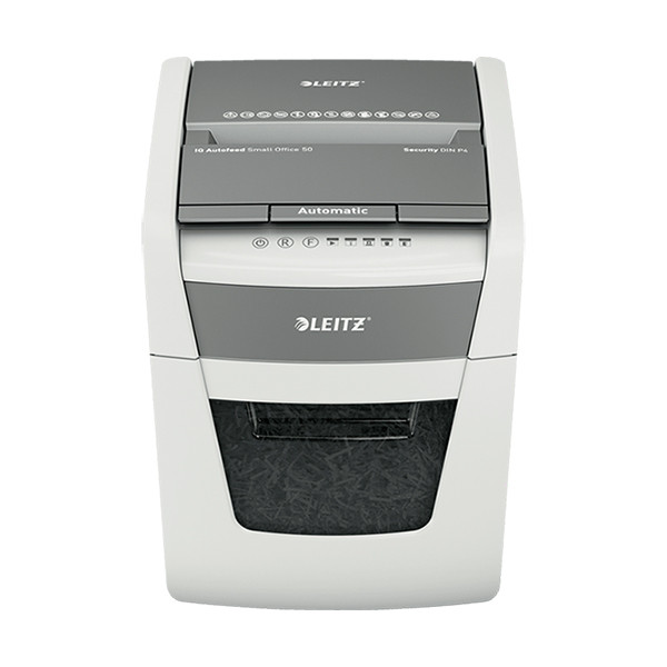 Leitz P4 paper shredder | Leitz IQ Auto+ Small Office 50X cross-cut 80350000 227622 - 1