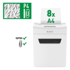 Leitz P4 paper shredder | Leitz IQ Protect Premium 8X cross-cut 80910000 226557 - 2