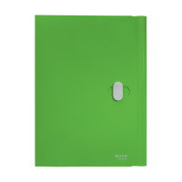 Plastic 3-flap folder with closure | A4 | Leitz Recycle green 227563
