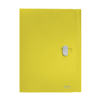 Plastic 3-flap folder with closure | A4 | Leitz Recycle yellow 227560