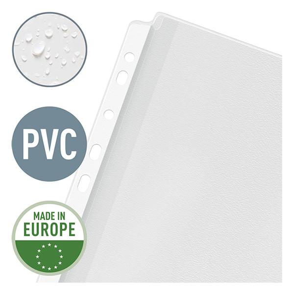 Plastic expanding punched pocket with clip |  A4, 11-hole | 170 micron | Leitz premium | 5-pack 202527 - 2