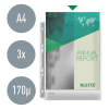 Plastic expanding punched pocket with metal strip | A3, 11-hole | 170 micron | Leitz premium | 3-pack 202525 - 3