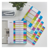 Plastic printable tabs 1-10 (10 coloured tabs) | A4, 11-hole | Leitz WOW 226124 - 2