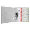 Plastic printable tabs 1-10 (10 white/coloured tabs) | A4, 11-hole | Leitz Cozy 226367 - 2