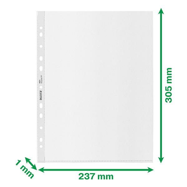 Plastic punched pocket A4+, 11-hole | 100 micron | Leitz Recycle | 25-pack 226488 - 3