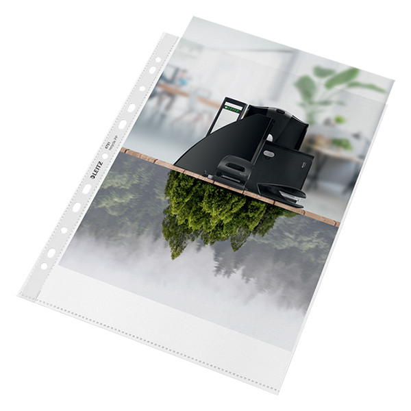 Plastic punched pocket A4, 11-hole | 100 micron | Leitz Recycle | 100-pack 226496 - 4
