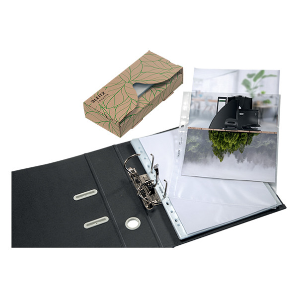 Plastic punched pocket A4, 11-hole | 70 micron | Leitz Recycle | 40-pack 227567 - 3