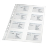 Plastic punched pocket for business cards | A4, 11-hole | 110 micron | Leitz premium | 10-pack 211839 - 1