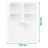 Plastic punched pocket for business cards | A4, 11-hole | 110 micron | Leitz premium | 10-pack 211839 - 3