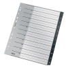 Plastic tabs 1-12 (12 black tabs) | A4, 11-hole | Leitz Recycle 226471 - 4