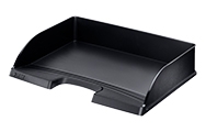 Leitz Plus black landscape letter tray 52180095 211813