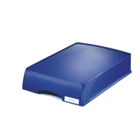 Leitz Plus blue letter tray with drawer 52100035 202521