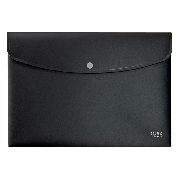 Project folder with push button (1 compartment) | Leitz Recycle black 226494 - 1