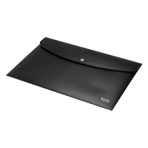 Project folder with push button (1 compartment) | Leitz Recycle black 226494 - 2