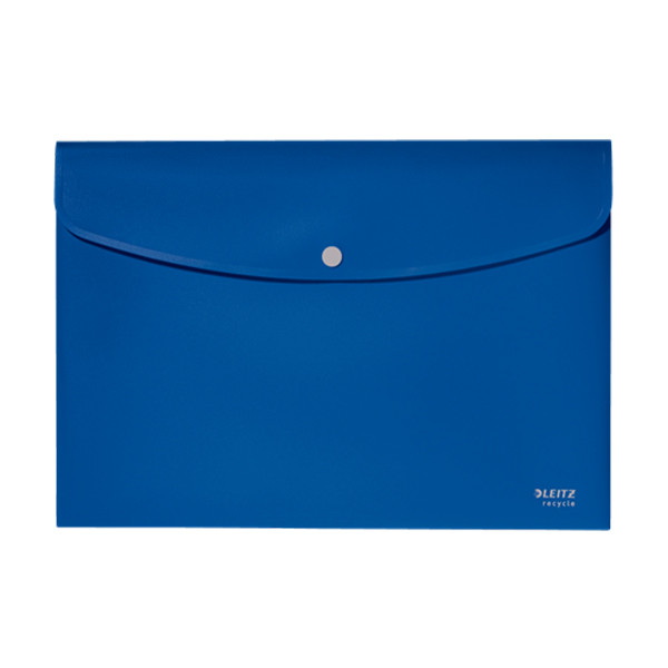 Project folder with push button (1 compartment) | Leitz Recycle blue 227566 - 1