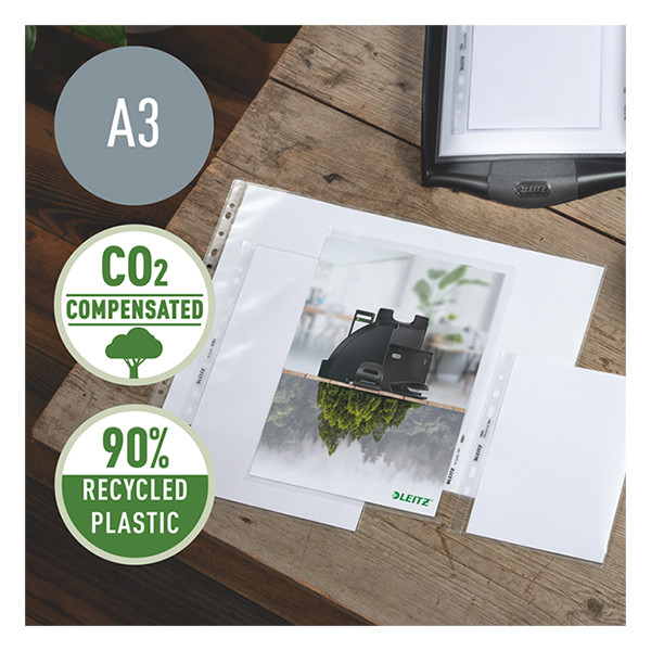 Punched pocket (A3, 11-hole) | 100µ | Leitz Recycle | 25-pack 226487 - 2