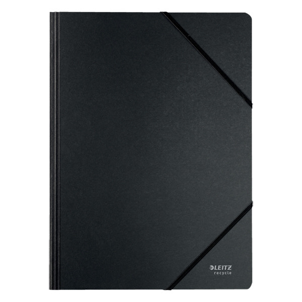 Leitz Recycle black A4 cardboard elastic folder 39080095 226481 - 1