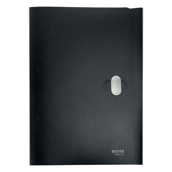 Leitz Recycle black A4 plastic 3-fold folder with closure 46220095 226489 - 1