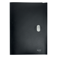Leitz Recycle black A4 plastic 3-fold folder with closure 46220095 226489